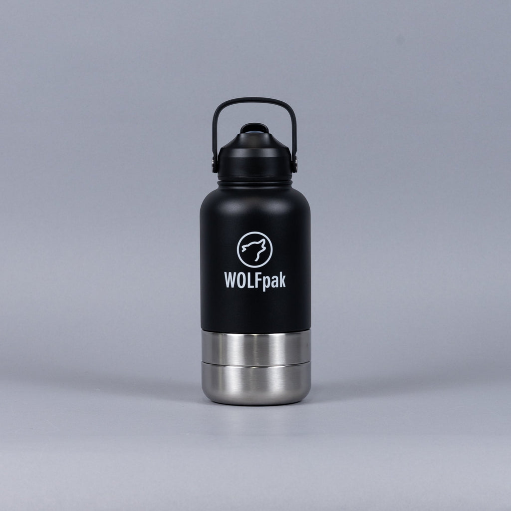 32oz Stainless Steel Insulated Water Bottle with Storage Compartments